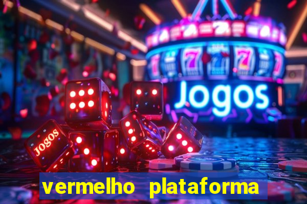 vermelho plataforma de jogos